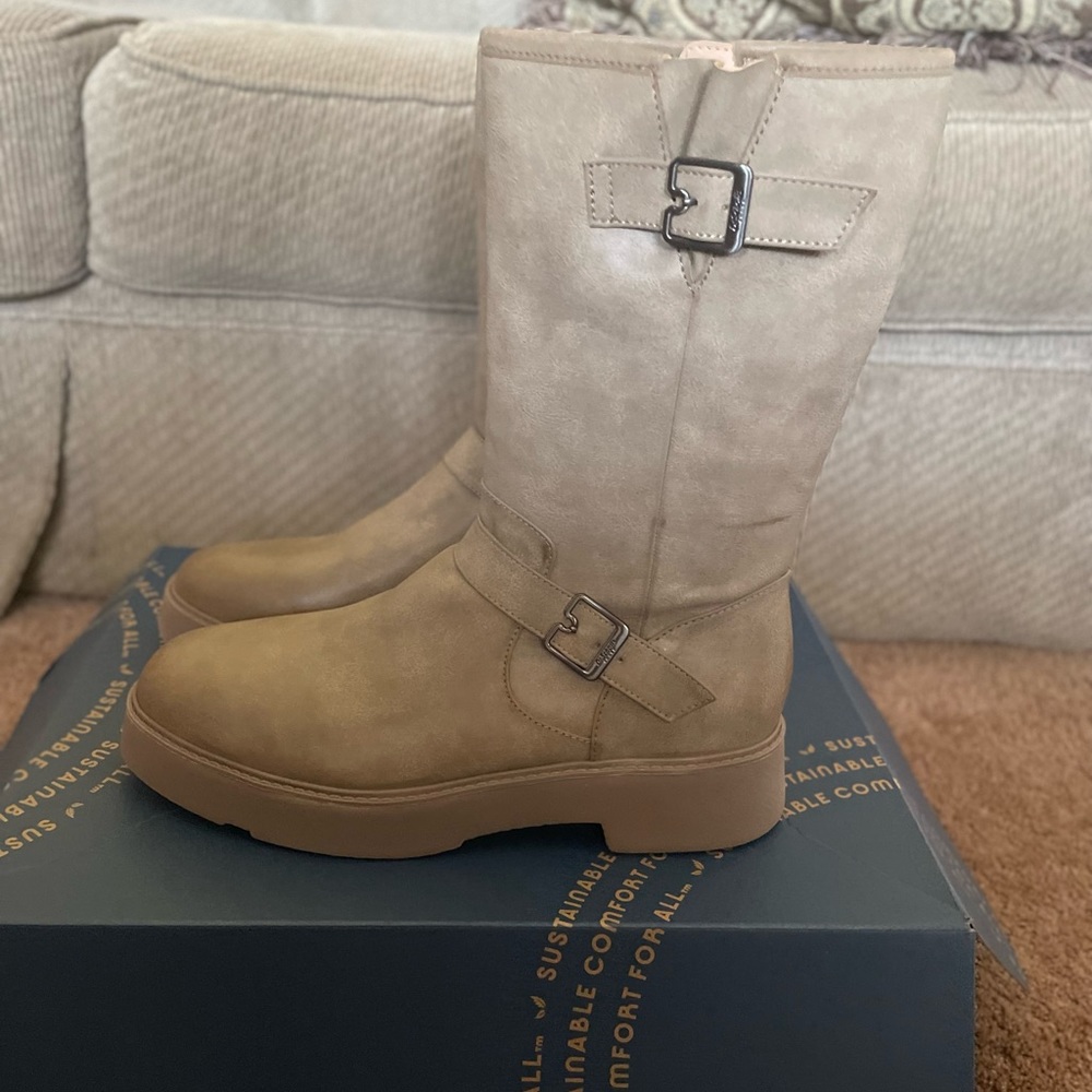 Dr. Scholl's Shoes Women's Mid Shaft Boots Size 10 Toast Taupe BRAND NEW - Picture 6 of 7